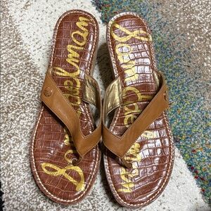 Sam Edelman Romy Cork Wedge Platform Sandals Size 9.5